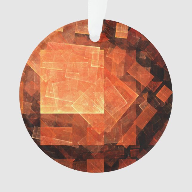 Window Light Abstract Art Acrylic Circle Ornament (Front)