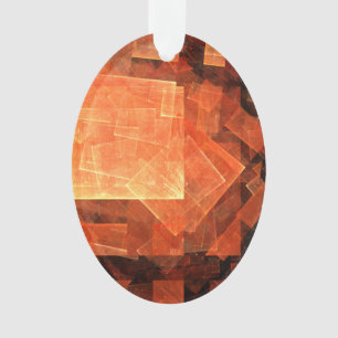 Window Light Abstract Art Acrylic Oval Ornament
