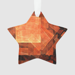 Window Light Abstract Art Acrylic Star Ornament