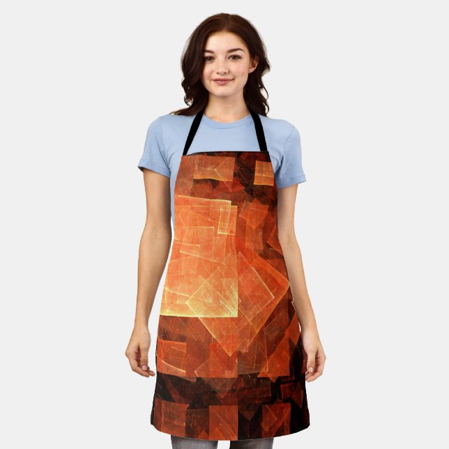 Window Light Abstract Art Apron (Worn)