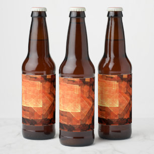Window Light Abstract Art Beer Bottle Label