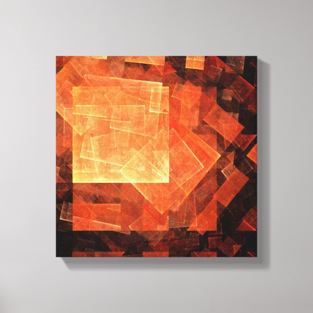 Window Light Abstract Art Black and White Canvas Print (Front)