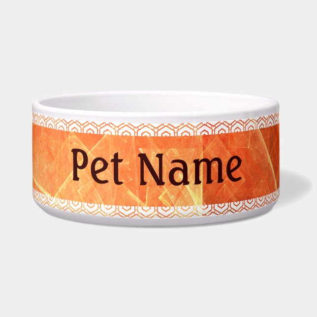 Window Light Abstract Art Dog Bowl (Front)