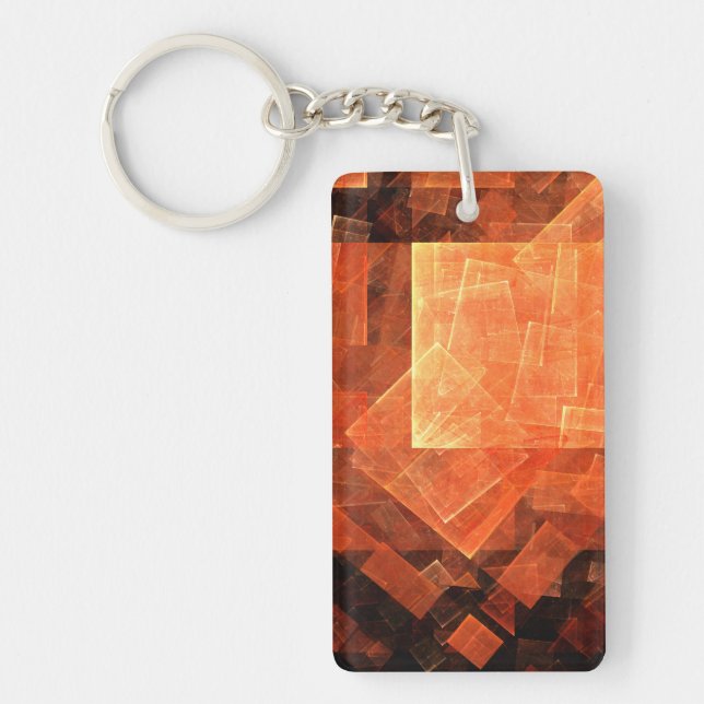 Window Light Abstract Art Key Ring (Front)
