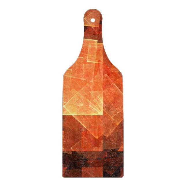 Window Light Abstract Art Paddle Cutting Board (Front)
