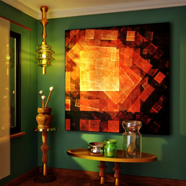 Window Light Abstract Art Wrapped Canvas Print (Window Light Abstract Art Wrapped Canvas Print)