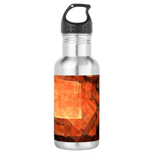 Window Light Modern Geometric Squares Abstract Art 532 Ml Water Bottle