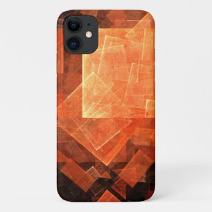 Window Light Modern Geometric Squares Abstract Art iPhone 11 Case