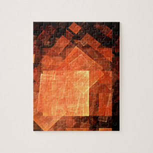 Window Light Modern Geometric Squares Abstract Art Jigsaw Puzzle