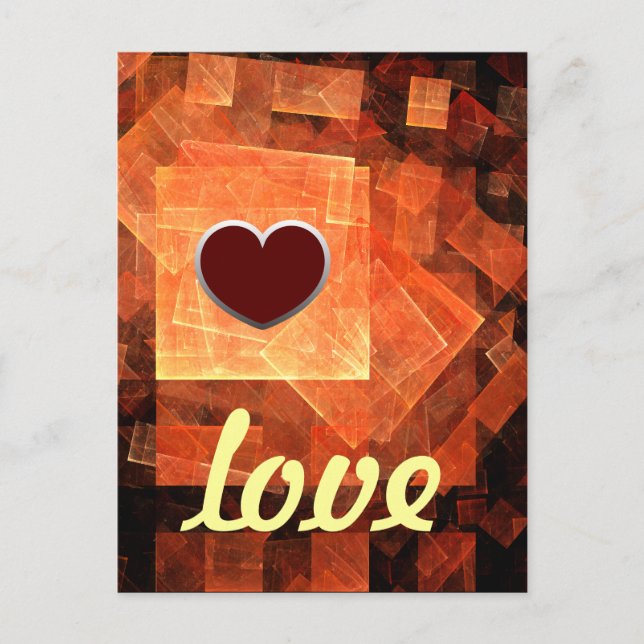 Window Light Modern Geometric Squares Abstract Art Postcard (Front)