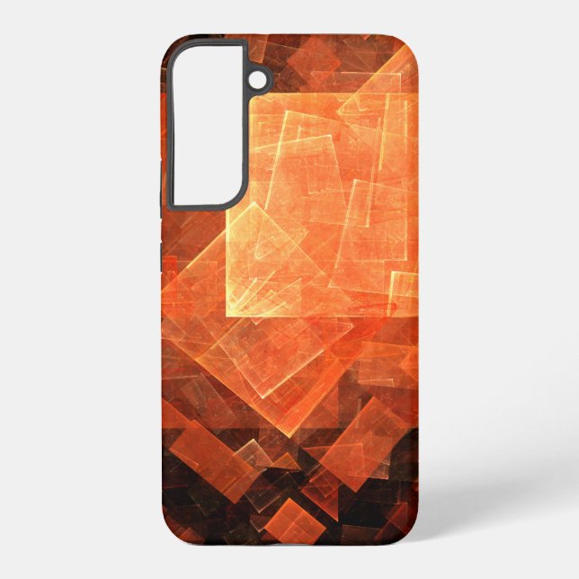 Window Light Modern Geometric Squares Abstract Art Samsung Galaxy S22+ Case (Back)