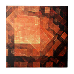 Window Light Modern Geometric Squares Abstract Art Tile