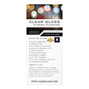 Window Lights, Cleaning Service Price List Rack Card