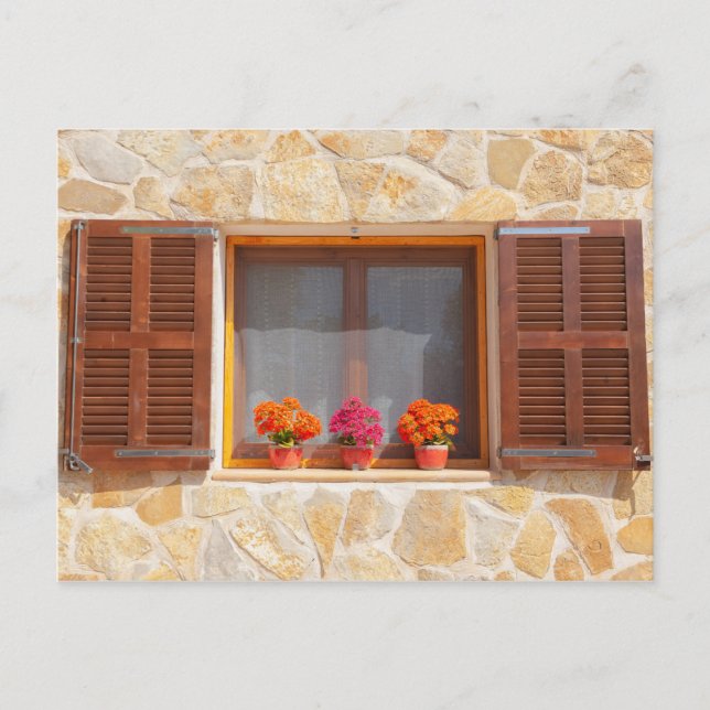 Window of a spanish Finca Postcard (Front)