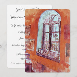 Window of Vincent van Gogh's Studio at the Asylum Invitation