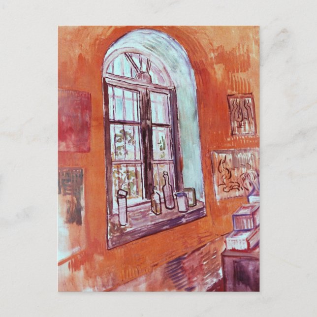 Window of Vincent van Gogh's Studio at the Asylum Postcard (Front)