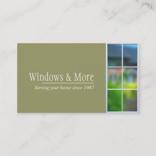 Window Replacement Installer Company Business Card