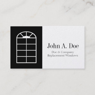 Window Replacement Installer/Company Platinum Business Card