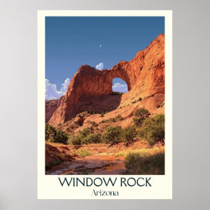 Window Rock Arizona Retro Poster Vintage Navajo