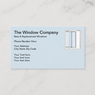 Window Sales And Replacement Services Business Card