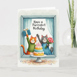 Window Scene Birthday Card