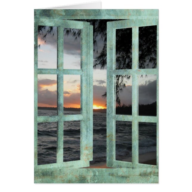Window Scene Kauai Sunset (Front)