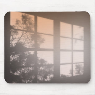Window Shadow With Foliage Mouse Mat