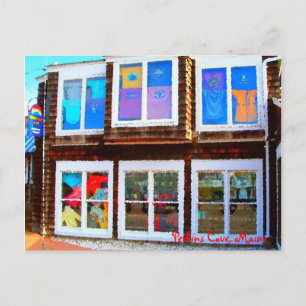 Window Shopping, Perkins Cove, Postcard
