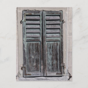 Window shutter postcard