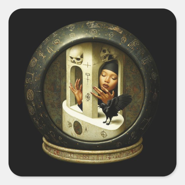 Window Square Sticker (Front)