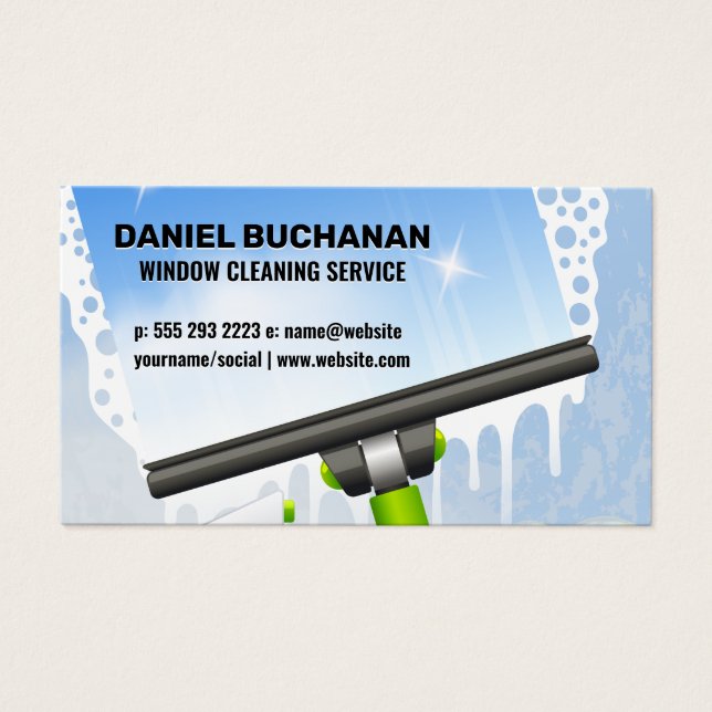 Window Squeegee | Soap Bubbles (Front)