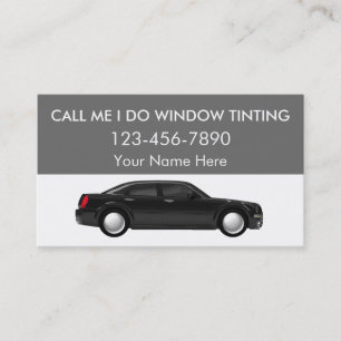 Window Tinting Business Cards