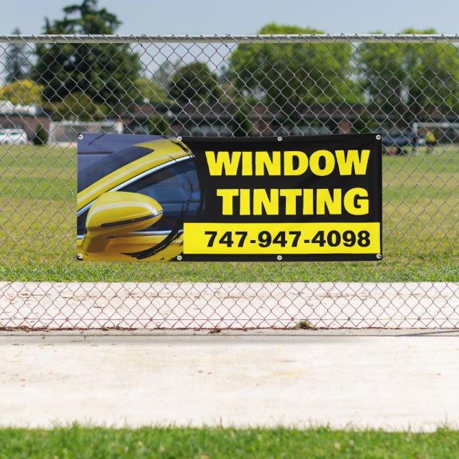 Window Tinting Custom  Banner (Insitu)
