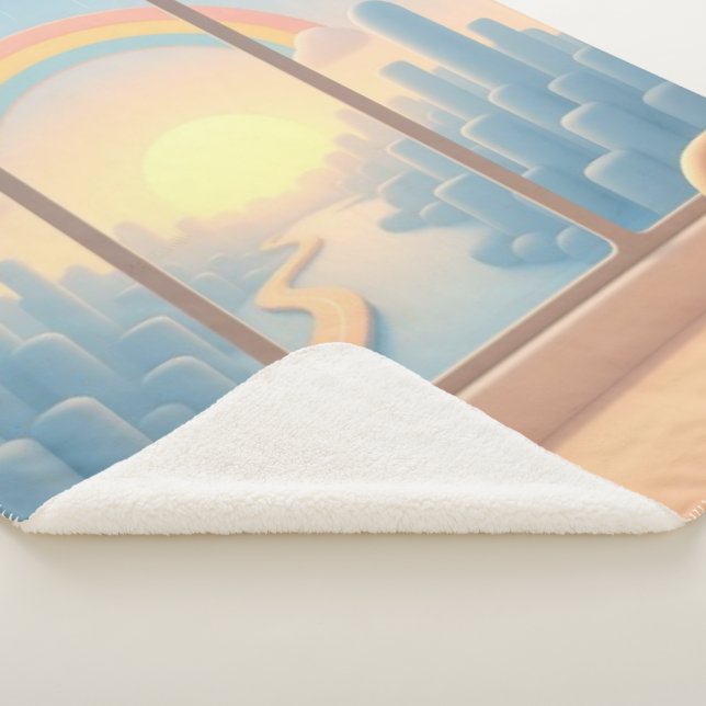 Window to a Dreamworld Sherpa Blanket (3/4)