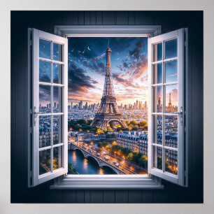 Window to Paris Poster