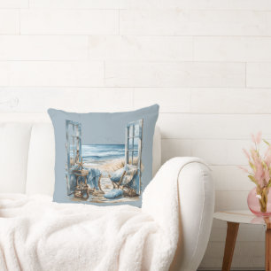 Window to the Beach... - Dreaming of the Beach Cushion