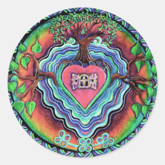 Window To the Heart Mandala Sticker