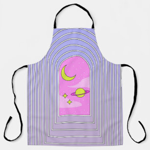 Window to the universe, esoteric cosmos digital ar apron