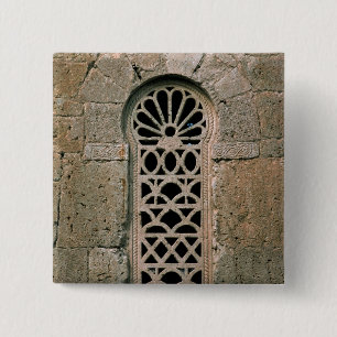 Window tracery, from  Basilica San Juan 15 Cm Square Badge