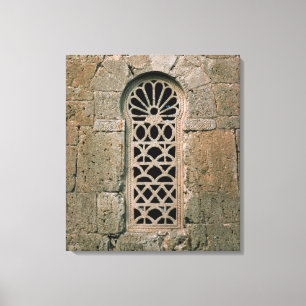 Window tracery, from  Basilica San Juan Canvas Print