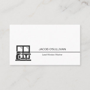 Window Washer House Cleaning Business Card