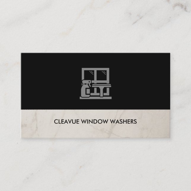 Window Washer House Cleaning  Business Card (Front)