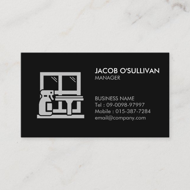 Window Washer House Cleaning  Business Card (Front)