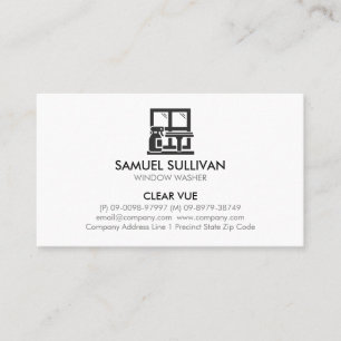 Window Washer House Cleaning  Business Card