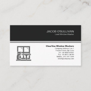 Window Washer House Cleaning Business Card