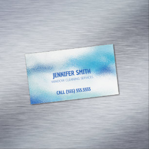 Window Washing Magnetic Business Card