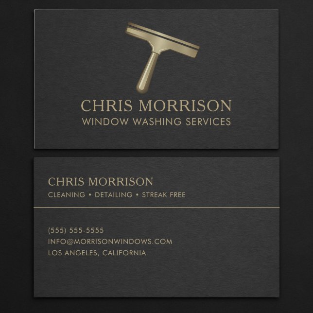 Window Washing Services Business Card (Creator Uploaded)
