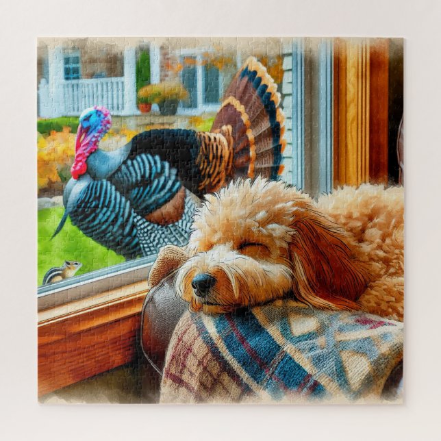 Window Watchers: A Cosy Encounter Jigsaw Puzzle (Vertical)