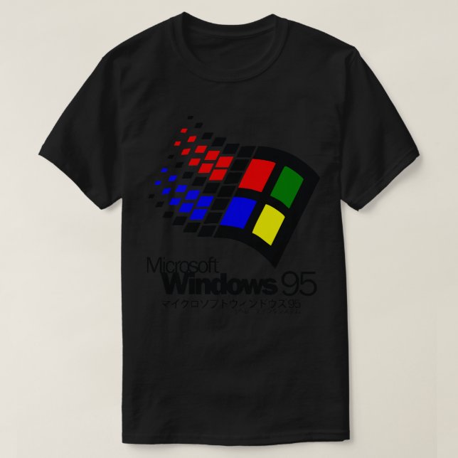 Windows 95 micosoft T-Shirt (Design Front)