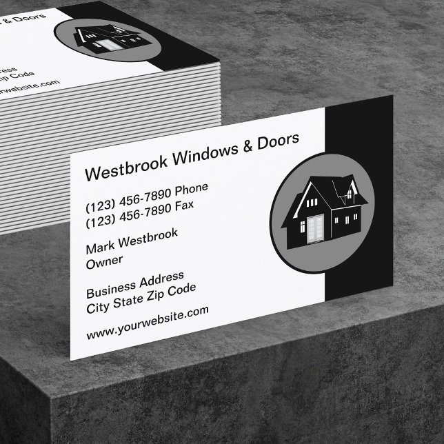 Windows And Doors Business Card Template (Creator Uploaded)